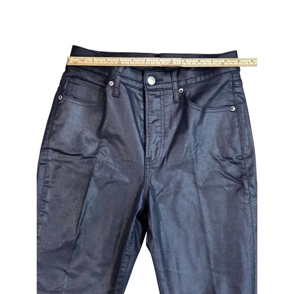 Express Womens Skinny High Rise Jeans 4R Cotton/Rayon/Spandex Blend Navy - Picture 9 of 11